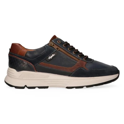 Afbeelding van Australian Sneaker Connery 15.1646.01 S13 Blue Brown Wijdte H