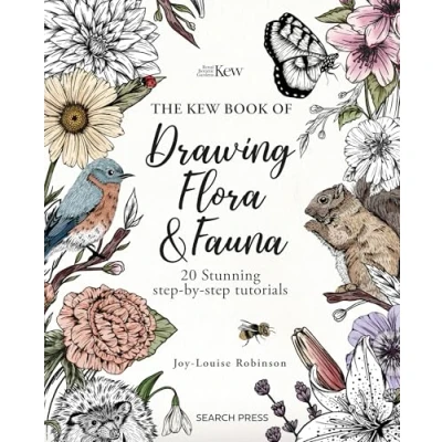 Afbeelding van The Kew Book of Drawing Flora and Fauna: 20 Stunning Step By Tutorials