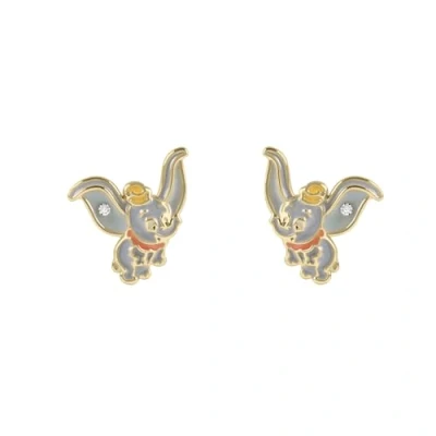 Afbeelding van Disney Meisjes Dumbo olifant stenen set oorknopjes, Eén maat, Messing, Geen edelsteen