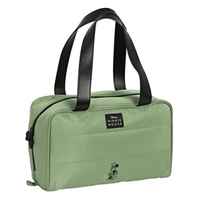 Afbeelding van Toilettas voor op School Minnie Mouse Mint shadow Militair groen 31 x 14 19 cm