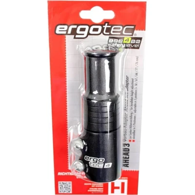 Afbeelding van Ergotec Stuurpen verlenger Ahead 3 1 1/8&quot; AL6061 T6 zwart gezandstraald