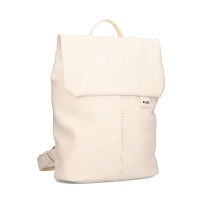Afbeelding van Zwei Mademoiselle MR13 Daypack damesrugzak, 7 liter, waterdicht (h 26 x b 21 d 11 cm) hoogwaardig kunstleer, gevoerd laptopvak, ritssluiting en, Gebroken wit, 28x35x11cm, informeel