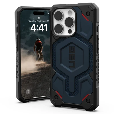 Afbeelding van Apple iPhone 16 Pro MagSafe Hoesje Kunststof UAG Hardcase/Backcover Blauw Telefoonhoesje Shockproof/Valbescherming