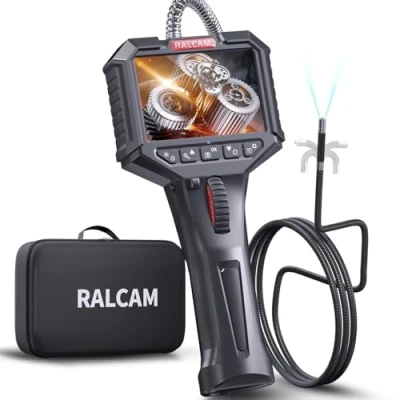 Afbeelding van Ralcam Endoscoopcamera met licht, endoscoop, 8,5 mm, inspectiecamera, 3,5 inch, HD, 1080P, buiscamera, camera&#039;s 8 leds, IP67 waterdicht, 1 m halfharde kabel, telescopische camera, autogereedschap