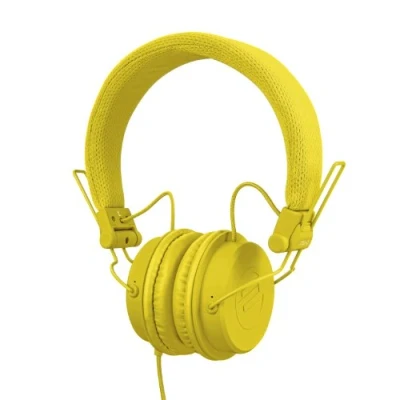 Afbeelding van Reloop RHP 6 DJ en lifestyle hoofdtelefoon met afgestemd geluid, lichte constructie veilige pasvorm, voor smartphones (Apple iPhone, Android) tablets, iPods, Mac PC, (geel)