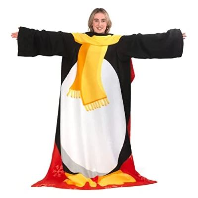 Afbeelding van Snug rug christmas pinguin met mouwen