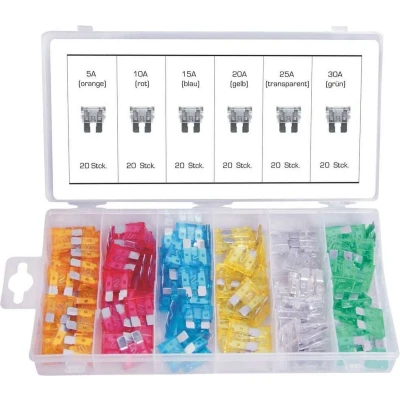 Afbeelding van Assortiment Zekeringen 120 stuks