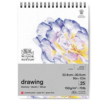 Afbeelding van Winsor &amp; Newton Tekenpapier, natuurwit, 22,9 x 30,5 cm