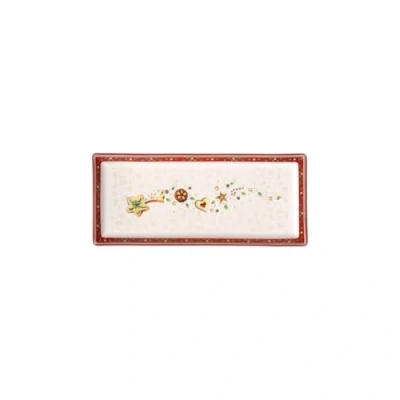 Afbeelding van Villeroy &amp; Boch Winter Bakery Delight Kerst partyschaal 39 cm Gebroken wit