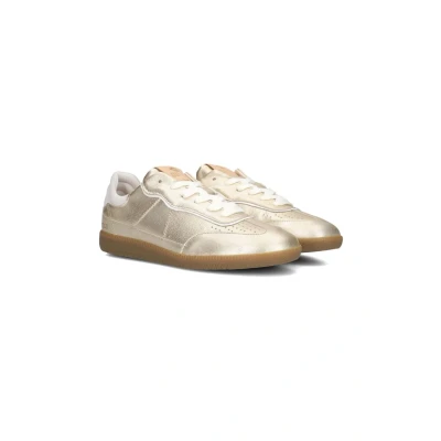 Afbeelding van Fred De La Bretoniere Pearl Reza Sneakers Leer Dames Goud Maat 39