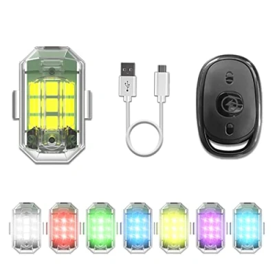Afbeelding van Drone Stroboscooplicht met Afstandsbediening voor DJI Mini 4K/Avata 2/Mini 4 Pro/Mini 2 SE/Mini 3 Pro/Avata Mavic 2/2S/3 Phantom 4/4 Pro Nachtvlucht FAA Anti Botsing Oplaadbaar Led