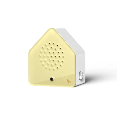 Afbeelding van Relaxound Satellitebox Classic Bewegingssensor Met Merel Geluiden Oplaadbaar Blackbird Zacht Geel 4x7x7,7cm Nice thingZ