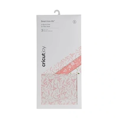 Afbeelding van Cricut Joy Smart Patterned Iron On Vinyl 5.5&quot;X12&quot; Roll In Bloom Pink