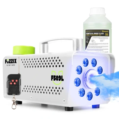 Afbeelding van Fuzzix F509LW Witte Party Rookmachine Met lichteffecten en 1L