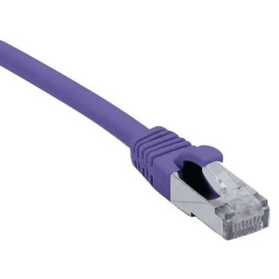 Afbeelding van Connect 25 m Full Copper RJ45 Cat.6a S/FTP LSZH Snagless Patchkabel Paars