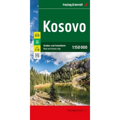 Afbeelding van Kosovo, Straßen und Freizeitkarte 1:150.000, freytag &amp; berndt: Mit Top Tips: 0716