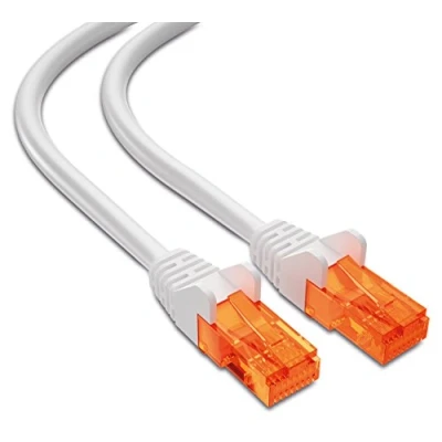 Afbeelding van mumbi LAN kabel 20m CAT 5e netwerkkabel CAT5e Ethernet patchkabel RJ45 20 meter, wit