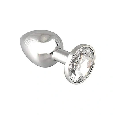Afbeelding van Rimba Bondage Play Buttplug XS met wit kristal