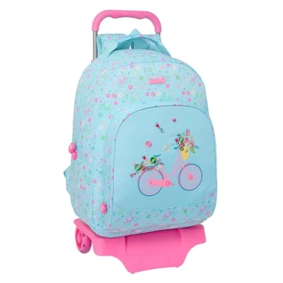 Afbeelding van Schoolrugzak met Wielen Safta Bicicleta Blauw 32 x 42 15 cm