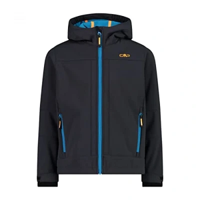 Afbeelding van CMP KID FIX HOOD Unisex Softshelljas voor kinderen, Maat: 110, Antracite/reef