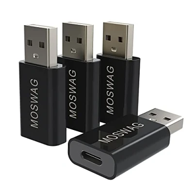 Afbeelding van MOSWAG 4 pakketten USB C naar adapter converter Compatibel met Apple MagSafe, iMac, MacBook Pro, MacBook, laptop, pc, computer en meer opladers