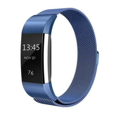 Afbeelding van Fitbit Charge 2 milanese bandje Maat: Large Blauw