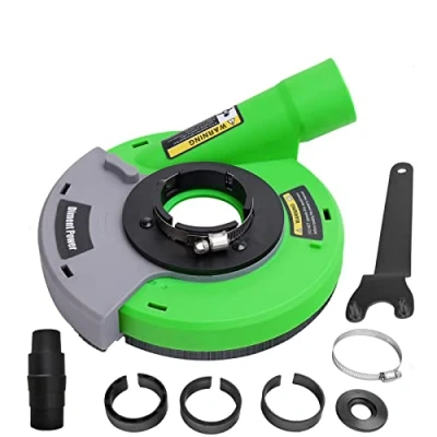 Afbeelding van Diment Power Universele afzuigkap voor haakse slijper met borstelkrans 115/125 mm, groen