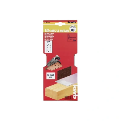 Afbeelding van KWB Schuurstroken, hout &amp; metaal. 93 X 230 MM K40