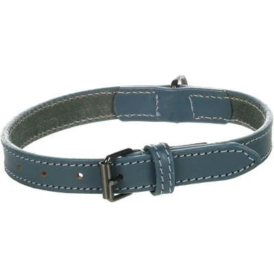 Afbeelding van Flamingo Denver Gewoon Halsband Honden Blauw M 36 44cm 20mm 1st 174495
