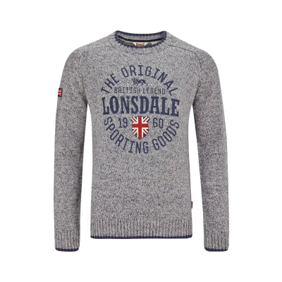 Afbeelding van Lonsdale Trui, Heren, Maat: Large, Light grey
