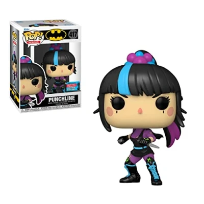 Afbeelding van Funko Pop Batman figuur Punchline #417 Fall Convention 2021 Limited Edition, meerkleurig, één maat