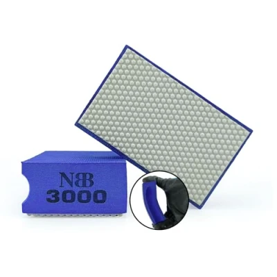 Afbeelding van NBB Diamantschuurblok diamanten Spons Schuur en polijstpad handpad met schuimrug voor het slijpen polijsten van scherpe randen vlak graniet marmer glas keramiek steen (3000#H)
