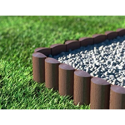 Afbeelding van Cellfast ECO Gazonrand palissade, bruine Gartenpalissade, gazonafbakening, perkomranding, 7,2 m