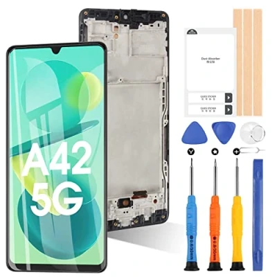 Afbeelding van ARSSLY Scherm voor Samsung Galaxy A42 5G SM A426B 6,6 inch, inclusief lcd display, touch digitizer, montage met gereedschap (zwart frame)