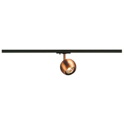 Afbeelding van SLV 1 fasesysteem armatuur LIGHT EYE/spot, led spot, plafondspot, plafondarmatuur, railsysteem, binnenverlichting / GU10 50W koper