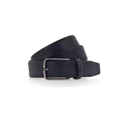 Afbeelding van Vanzetti Leren Riem 35mm Leather Belt W80 Marine Blauw