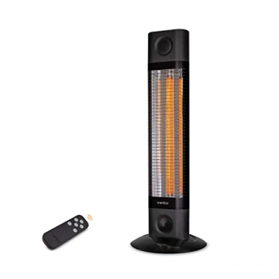 Afbeelding van Veito CH1800 RT Zwart Energiezuinige Carbon Infrarood Verwarming Elektrische Kachel Heater Terrasverwarming Elektrisch Staand 4 warmtestanden regelbaar incl. afstandbediening 1700W