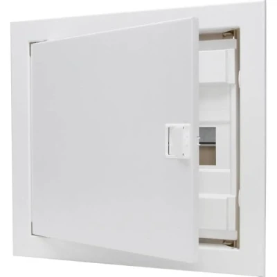 Afbeelding van Kopp 340511000 inbouw &amp; holle wandverdeelkast met metalen deur 1 rij voor 12 polen, wit