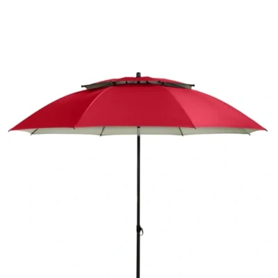 Afbeelding van derby parasol 200cm in appelgroen I voor het strand of balkon met windklep hoogte verstelbare UV bescherming opvouwbare strandparasol