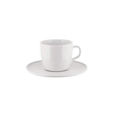Afbeelding van Alessi Itsumo Kop En Schotel 24cl Wit