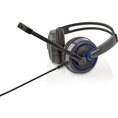 Afbeelding van Gaming headset Nedis 2.2 meter (Bedraad, Jack 3.5 mm, Microfoon, Zwart)