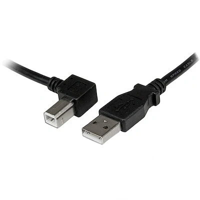 Afbeelding van Startech 1m USB 2.0 A to Left Angle B Cable M/M