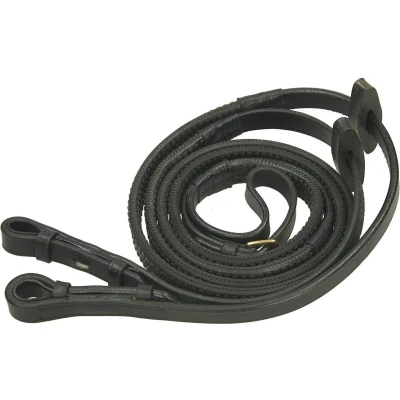 Afbeelding van Rambo Micklem Rubber Teugel Zwart Full