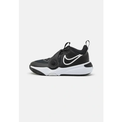 Afbeelding van Nike Performance TEAM Hustle 11 Unisex Basketbalschoenen voor kinderen, Maat: 37.5, Black/white Leer en textiel