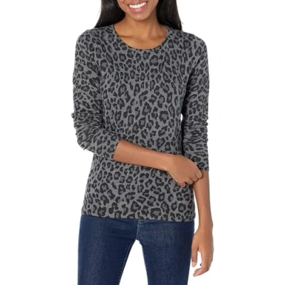 Afbeelding van Amazon Essentials vrouwen lichtgewicht ronde hals trui,Grijze Heather Animal Print,M