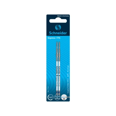 Afbeelding van Schneider balpenvulling Express 775 M blauw 2 stuks op blister S 77121