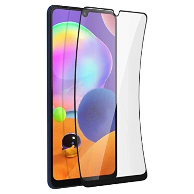 Afbeelding van Force Case, Schermbeschermer Geschikt voor Samsung Galaxy A31 in origineel 2.5D organisch glas, Transparant