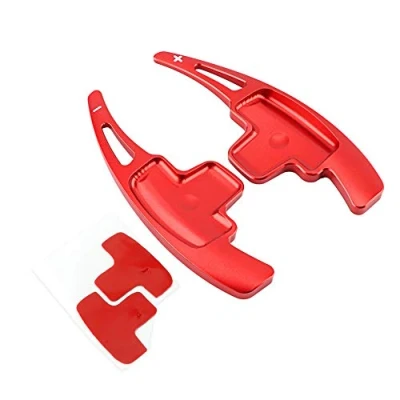 Afbeelding van Aramox Auto stuurschakelpeddel verlengingen, aluminium peddel versnellingshendel afdekkingsverlengingen voor klasse A B E R M (rood)