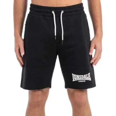 Afbeelding van Lonsdale Normale Passform Scarvell Trainingsbroek, Heren, Maat: Medium, Black white