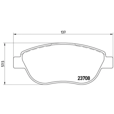 Afbeelding van Brembo Remblokset P 23 119